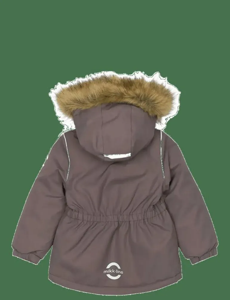 Winter Jacket waist Solid w. Fake F - Vinterjacka