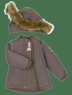 Winter Jacket waist Solid w. Fake F - Vinterjacka