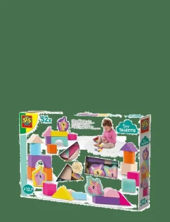 Wooden Building Blocks - Unicorn 52 pcs - Byggklossar