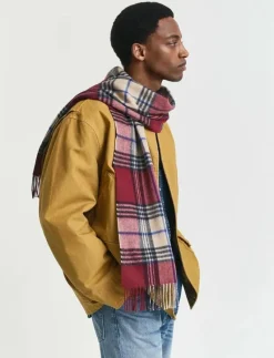 WOOL CHECKED SCARF - Halsdukar