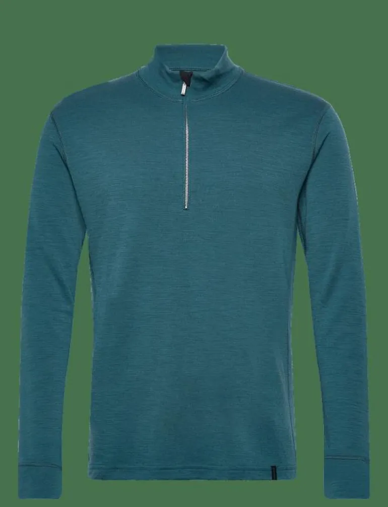 Wool/Bamboo Half Zip Sweater - Pyjamasöverdelar