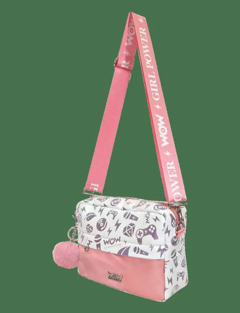 WOW® Generation, Handbag with pompom - Tygpåsar och små väskor