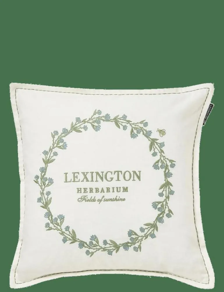 Wreath Linen/Cotton Logo Pillow Cover - Kuddfodral
