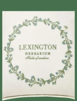 Wreath Linen/Cotton Logo Pillow Cover - Kuddfodral