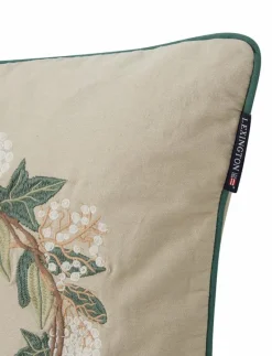 Wreath Logo Organic Cotton Twill Pillow Cover - Kuddfodral