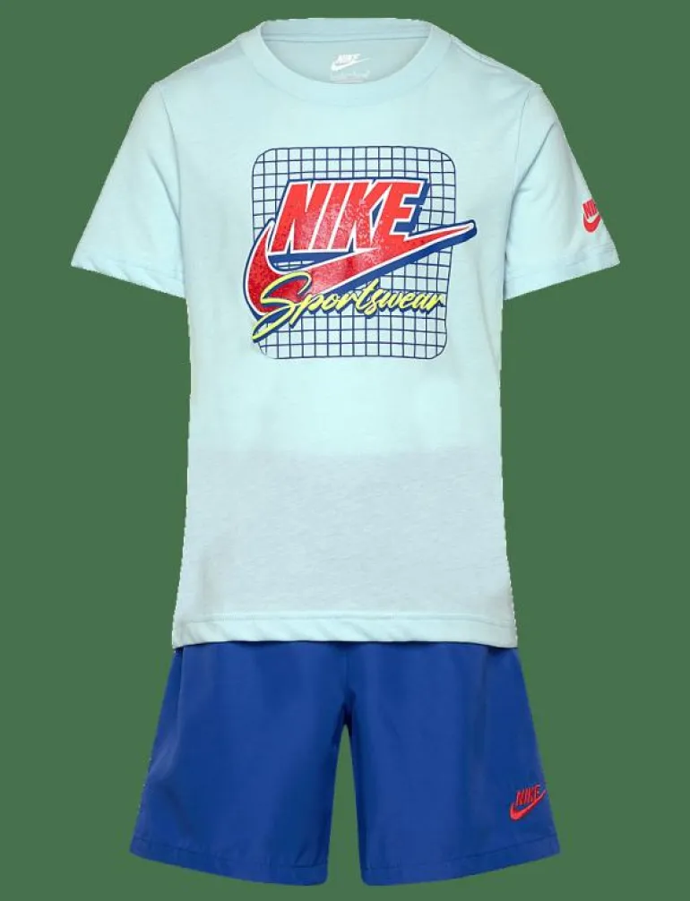 WS-WOVEN SHORT SET - Set med kortärmad t-shirt