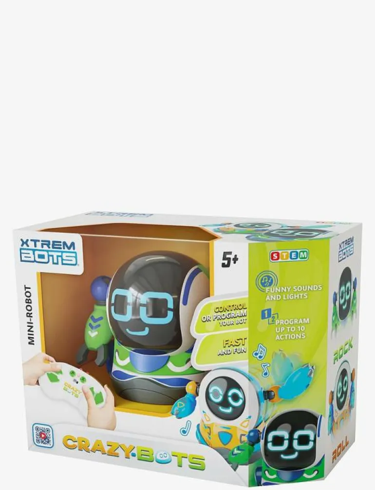 XTREM BOTS Crazy Bots Roll - Interaktiv djur och robot