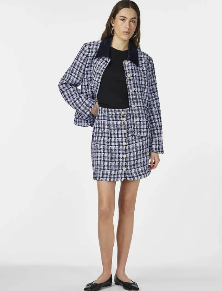 YASBUCANA HW BOUCLE SKIRT - Korta kjolar