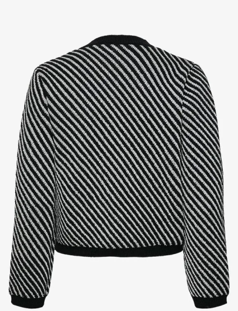 YASCHARLA LS SEQUIN KNIT CARDIGAN - Koftor