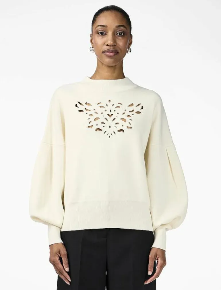 YASFIRAZ LS KNIT PULLOVER S. - Stickat