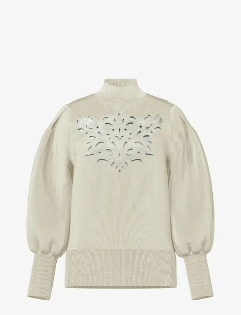 YASFIRAZ LS KNIT PULLOVER S. - Stickat