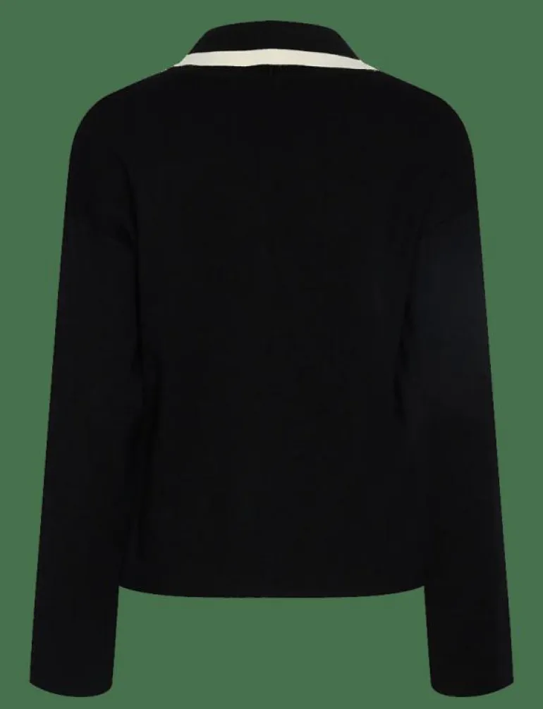 YASJOSIE LS BOW KNIT TOP - Stickat