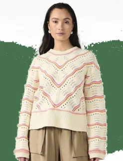 YASLIMERA LS KNIT PULLOVER S. - Stickat