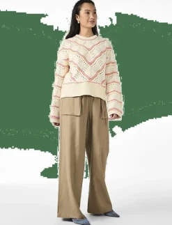 YASLIMERA LS KNIT PULLOVER S. - Stickat