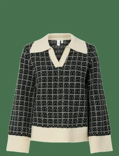 YASLIVIA LS V-NECK KNIT PULLOVER NOOS - Stickat