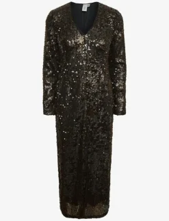 YASPIO LS SEQUIN LONG DRESS - SHOW - Midiklänningar