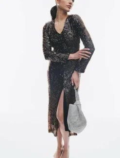 YASPIO LS SEQUIN LONG DRESS - SHOW - Midiklänningar