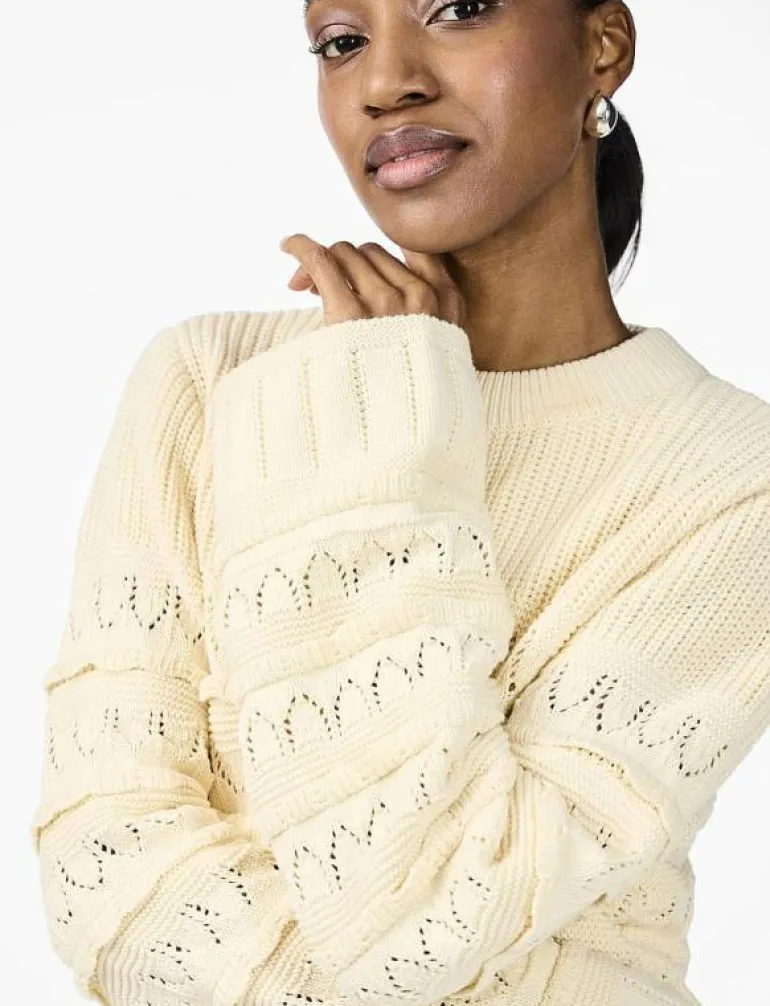 YASTIMU LS KNIT PULLOVER - Stickat