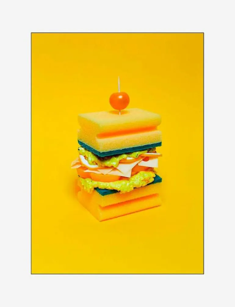 Yellow sponge - Fotokonst