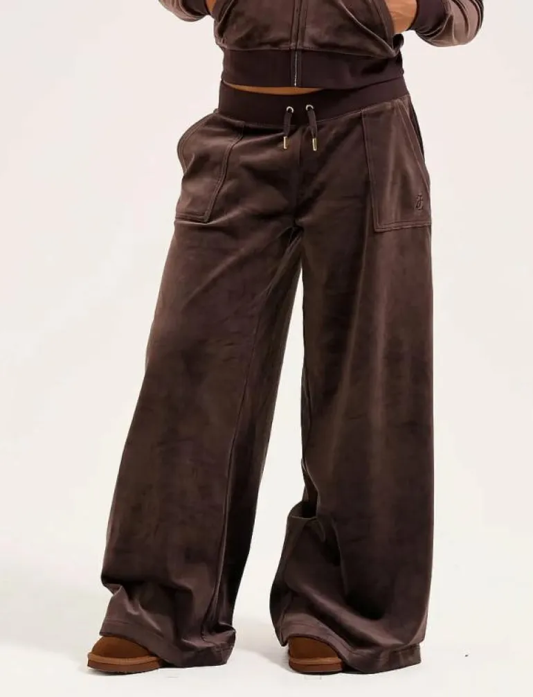 YUKA WIDE LEG TRACKPANT GOLD - Vida byxor