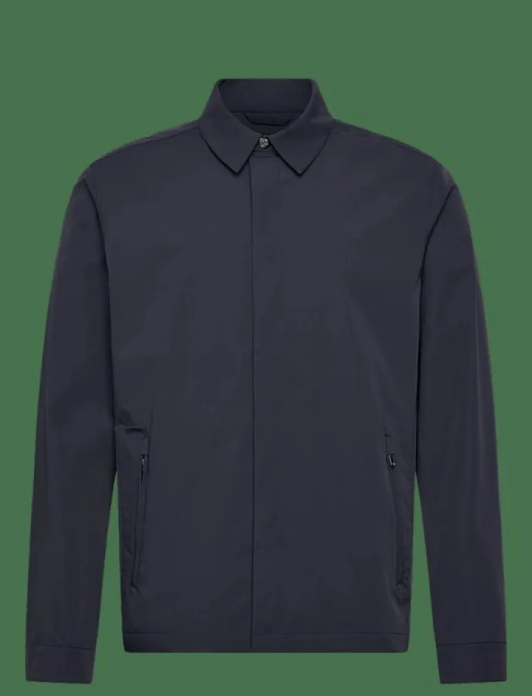 Zip Through Nylon Overshirt - Tunna jackor