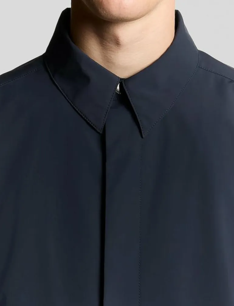 Zip Through Nylon Overshirt - Tunna jackor